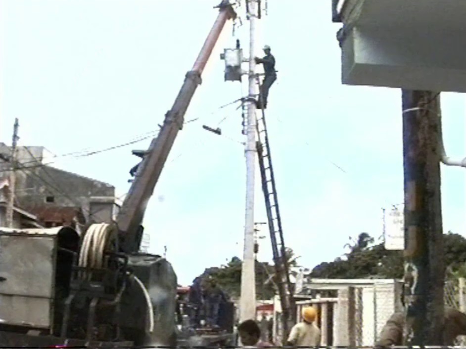 Electricity Workers doing maintanance